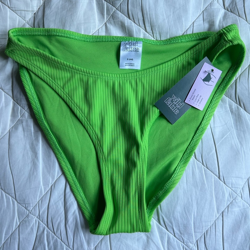 Neon Green Target Bikini Bottom